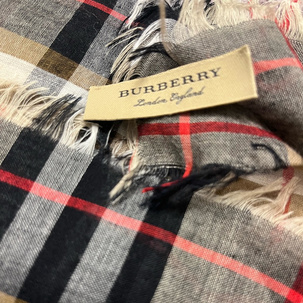 BURBERRY CHECK SCARF - Picture 2 of 3
